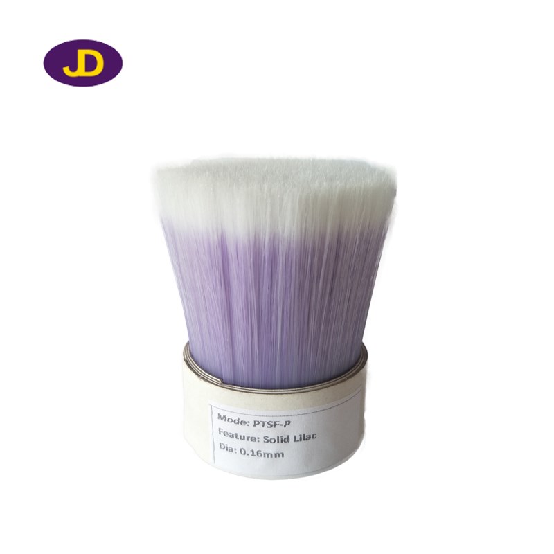 Light purple faded white synthetic filaments