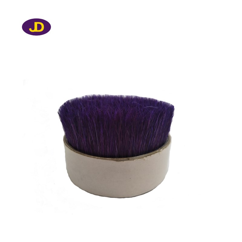 Printed purple pig bristle for bath brush