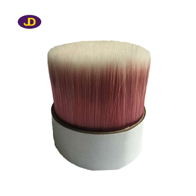 Wine red physical back white tapered brush filament