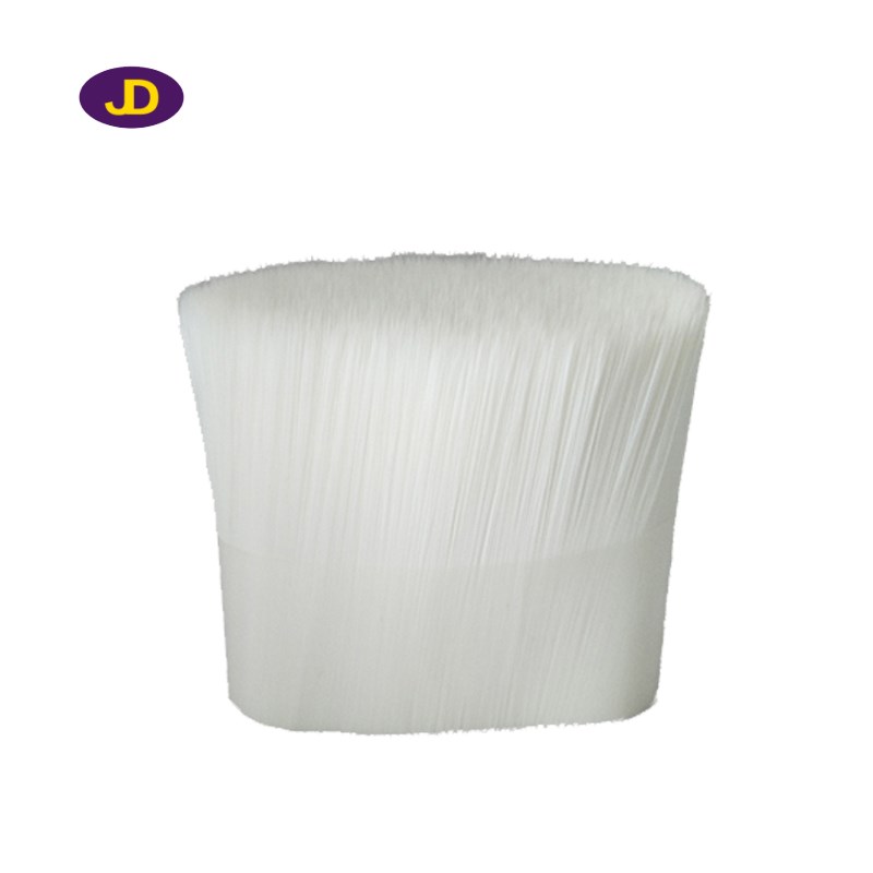 white (colour) tapered synthetic filaments